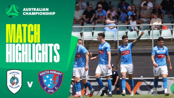 Marconi Stallions v South Hobart | Highlights | 2025 Australian Championship Round 2