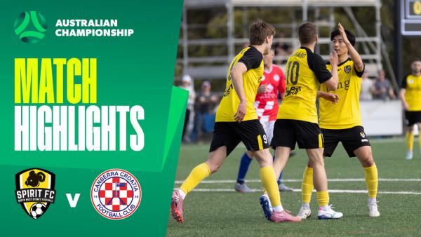 NWS Spirit v Canberra Croatia | Quick Highlights | 2025 Australian Championship Round 3