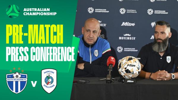Peter Tsekenis and Marko Jesic Pre-Match Press Conference | South Melbourne v Marconi Stallions
