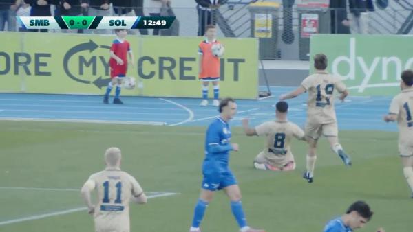 GOAL: Sydney Olympic score the first ever Australian Championship goal